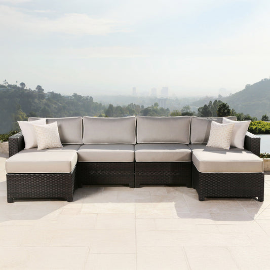 Monaco 6-piece Modular Outdoor Patio Seating Set