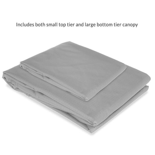 Garden Winds Replacement Canopy Top Cover Compatible with The Grand Patio 10x13 Gazebo - Riplock 350 - Slate Gray