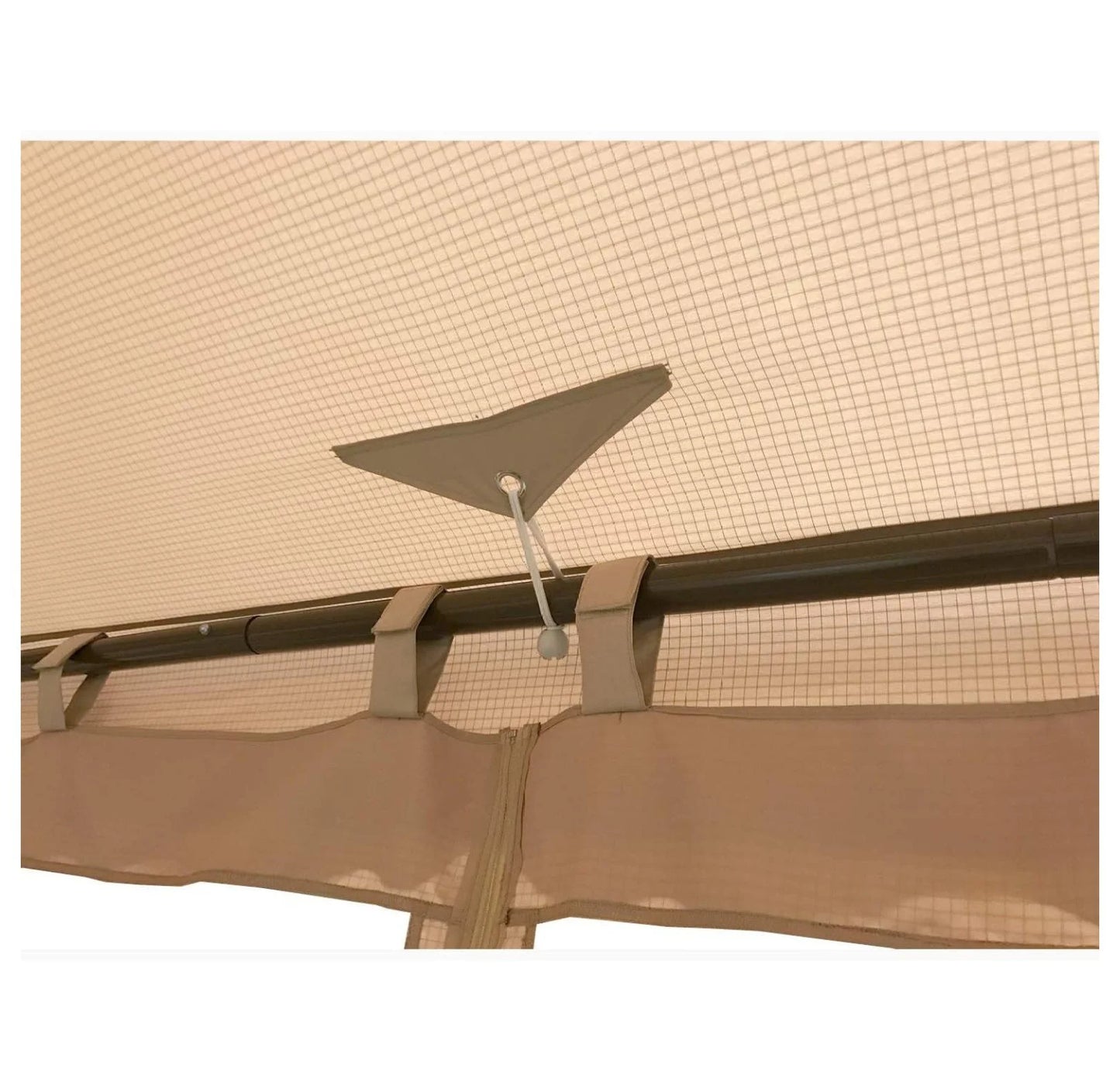 ABBA Patio 10x10 Gazebo Replacement Canopy - RipLock 500 Top Cover - Beige