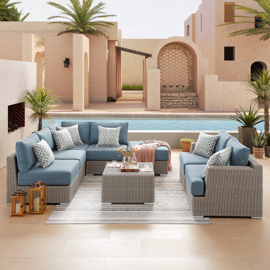 Sirio Niko 8-piece Modular Outdoor Patio Seating Set