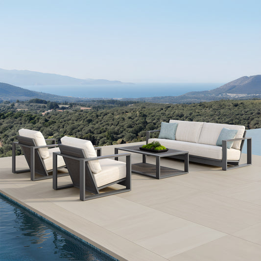 Veranda Classics Milan 4-piece Deep Outdoor Patio Seating Set