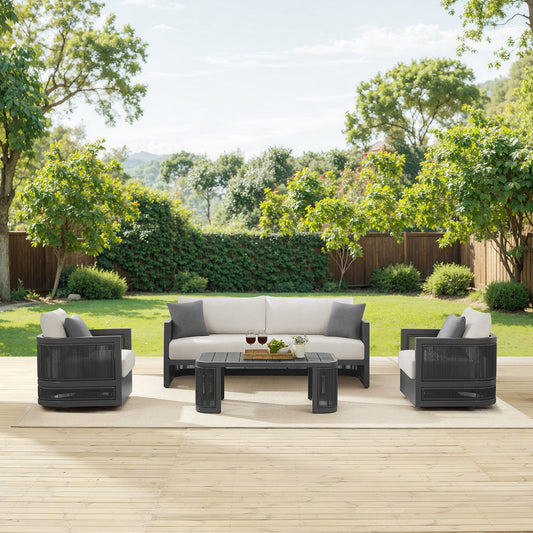 Henredon Annalise 4-piece Outdoor Patio Seating Set