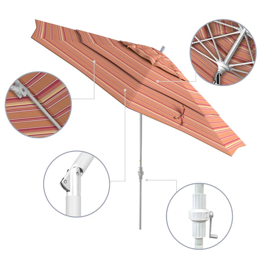 California Umbrella 11' Patio Umbrella in Dolce Mango