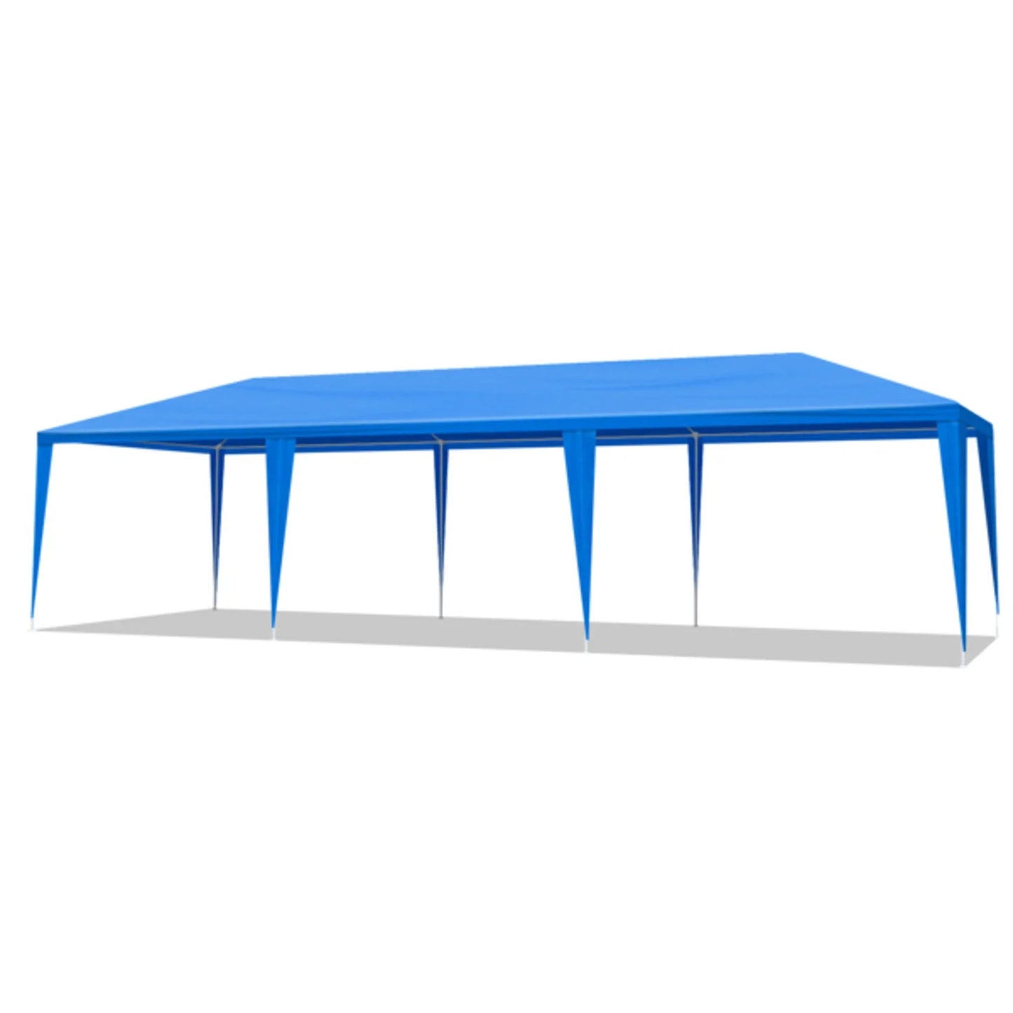 10'x30' Outdoor Party Tent With 8 Removable Sidewalls Canopy Blue Waterproof Shelters Gazebo For BBQ Birthday Party Wedding Events Backyard Garden And Patio