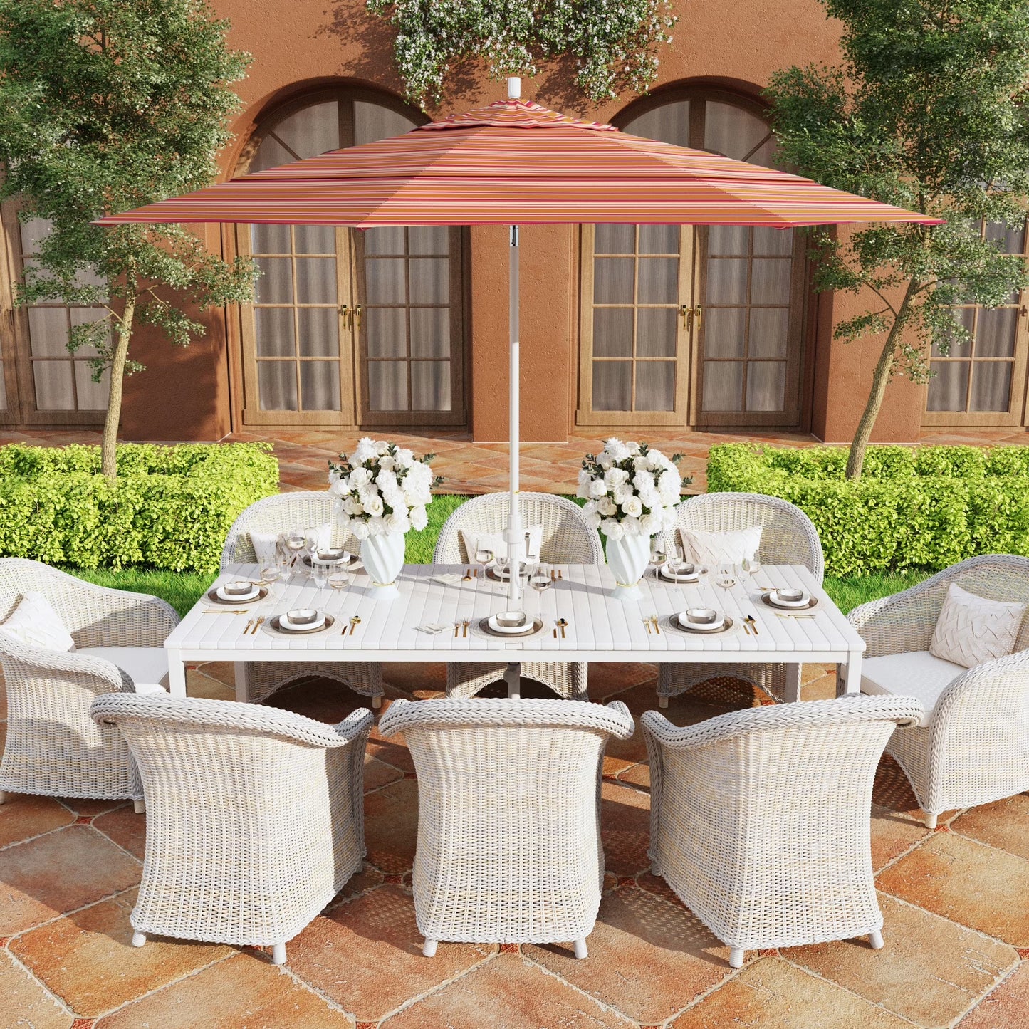 California Umbrella 11' Patio Umbrella in Spectrum Indigo