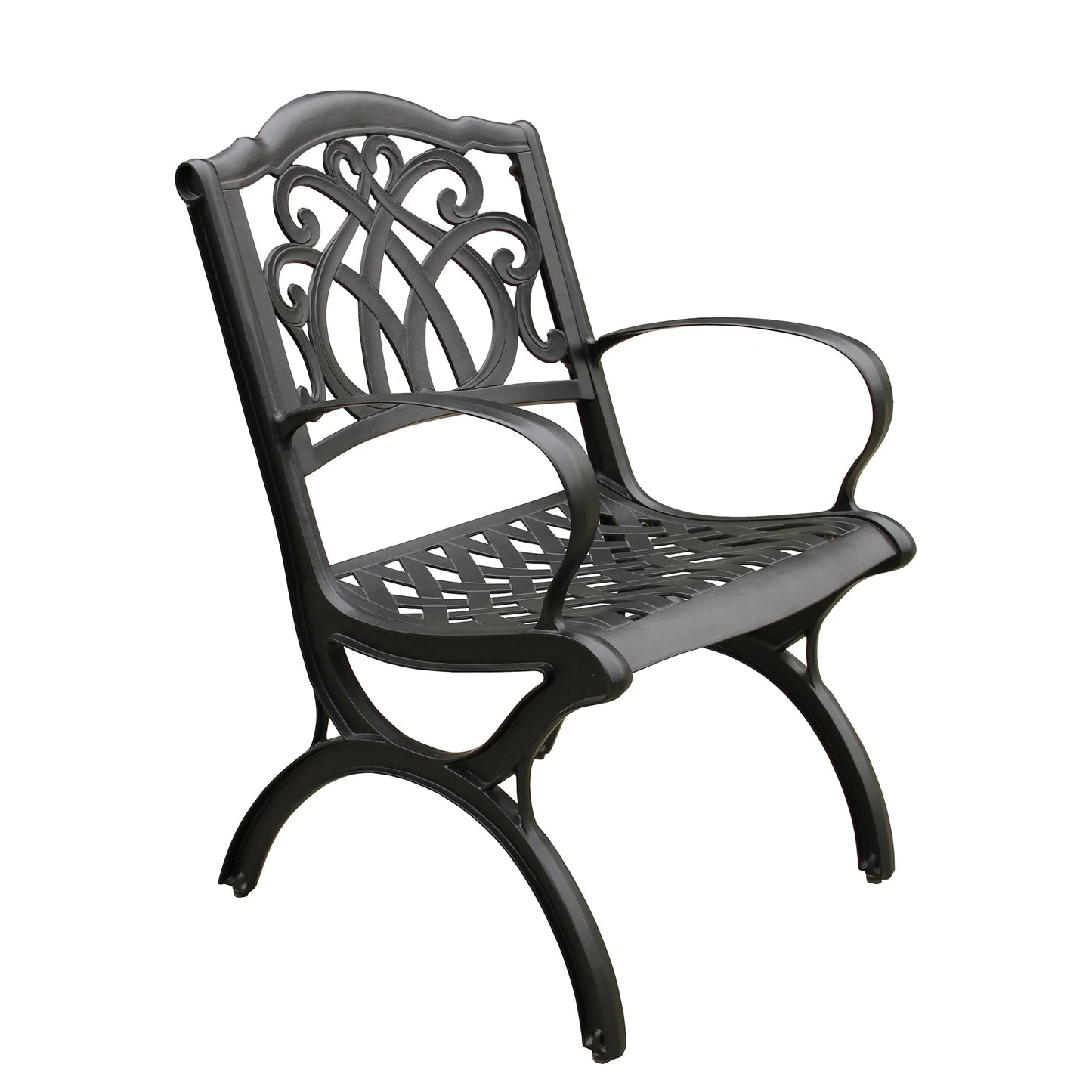 Oakland Living Corporation Ornate Traditional Outdoor Cast Aluminum Patio Dining Chair Bronze