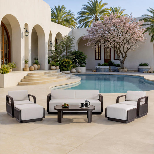 MoDe Quito 6-Piece Outdoor Patio Deep Seating Set