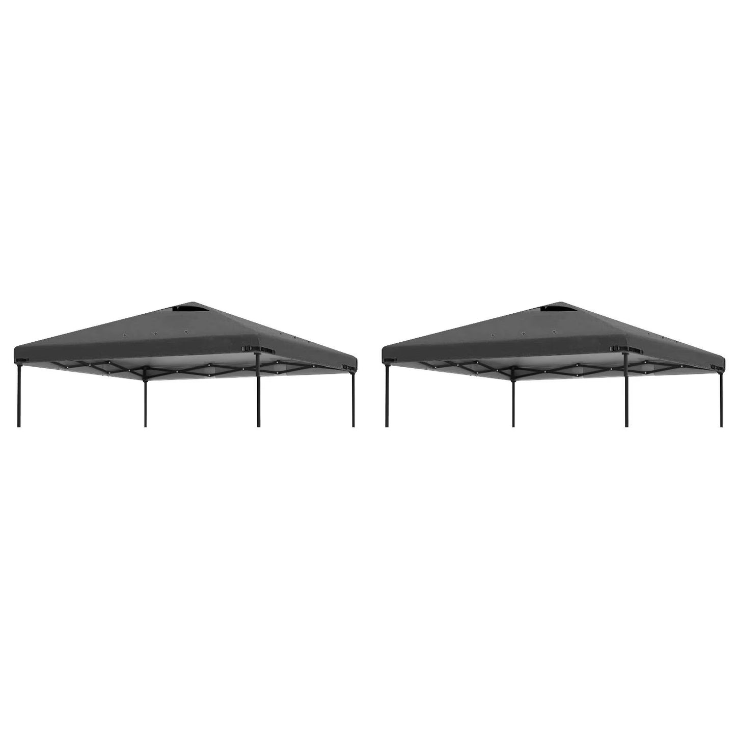 Home Decor 2Pcs 10X10Ft Replacement Cover Tier Gazebo Roof Sunshade Outdoor Cover Sunshade Patio Pavilion Protective Cover