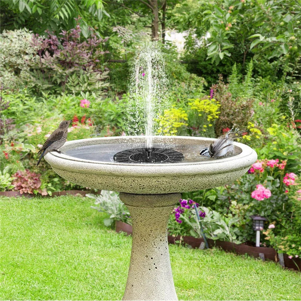 Hmount Deeroll New Solar Power Water Fountain Pump Bird Fountain Water Floating Fountain Pond Garden Patio Decor Lawn Decoration