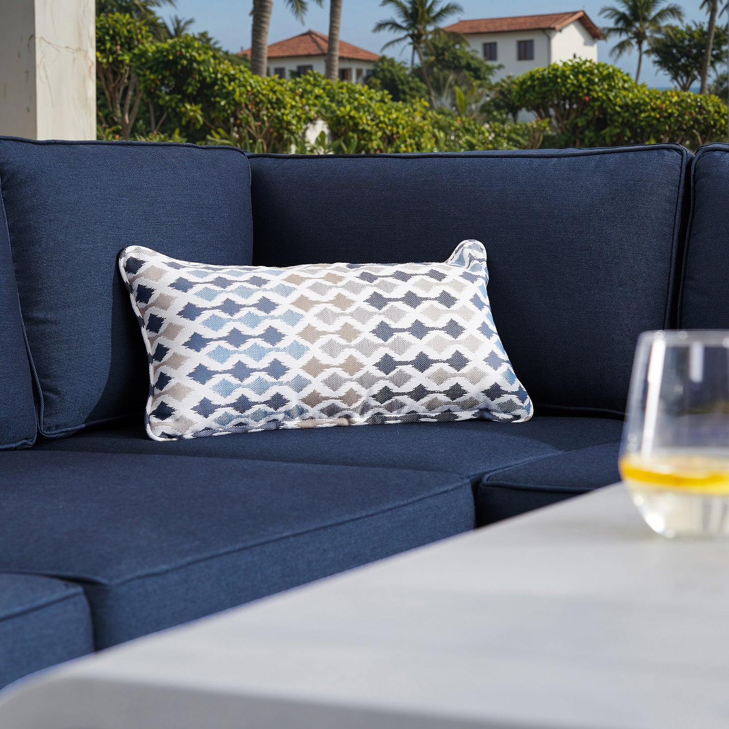 Sirio Pallazzo 6-piece Modular Fire Outdoor Patio Seating Set