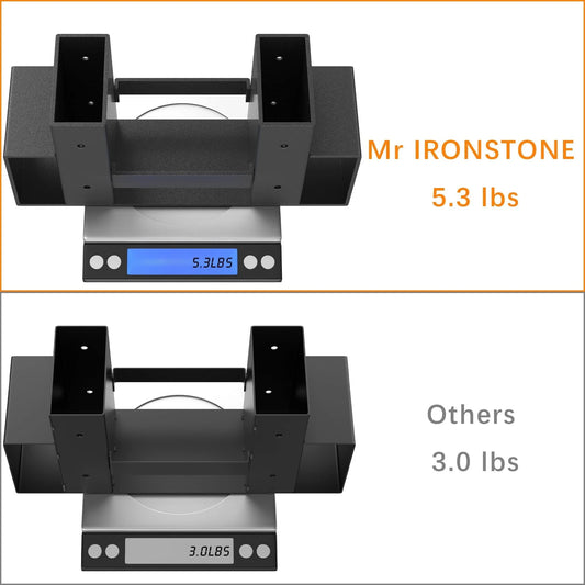 Mr IRONSTONE Adjustable Firewood Log Storage Rack Bracket Kit - Convenient Wood Rack Length Adjustment - Outdoor Indoor Patio Deck Metal Log Holder with 34 Accessories