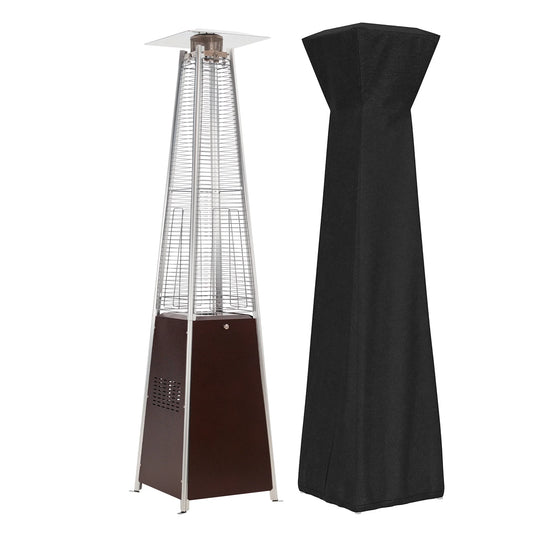 FOOWIN Propane Patio Heater, 48000 BTU Outdoor Patio Heater, Bronze