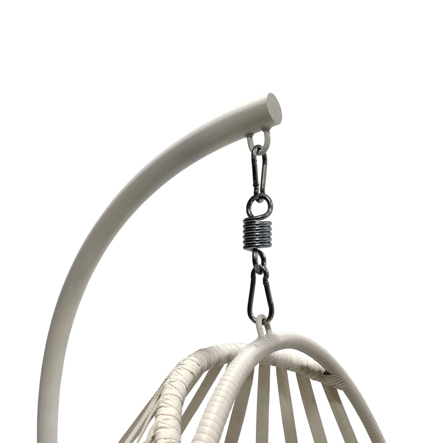 Mainstays Outdoor Wicker Patio Hanging Egg Chair, Gray