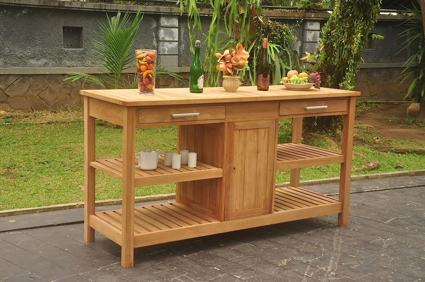 Grade A Teak Wood Outdoor Patio Solvang Teak Buffet