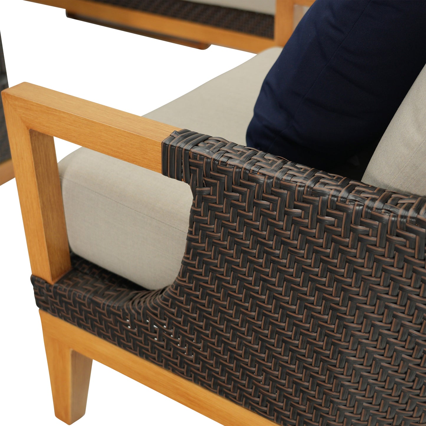 Galina 4-piece Fire Outdoor Patio Seating Set