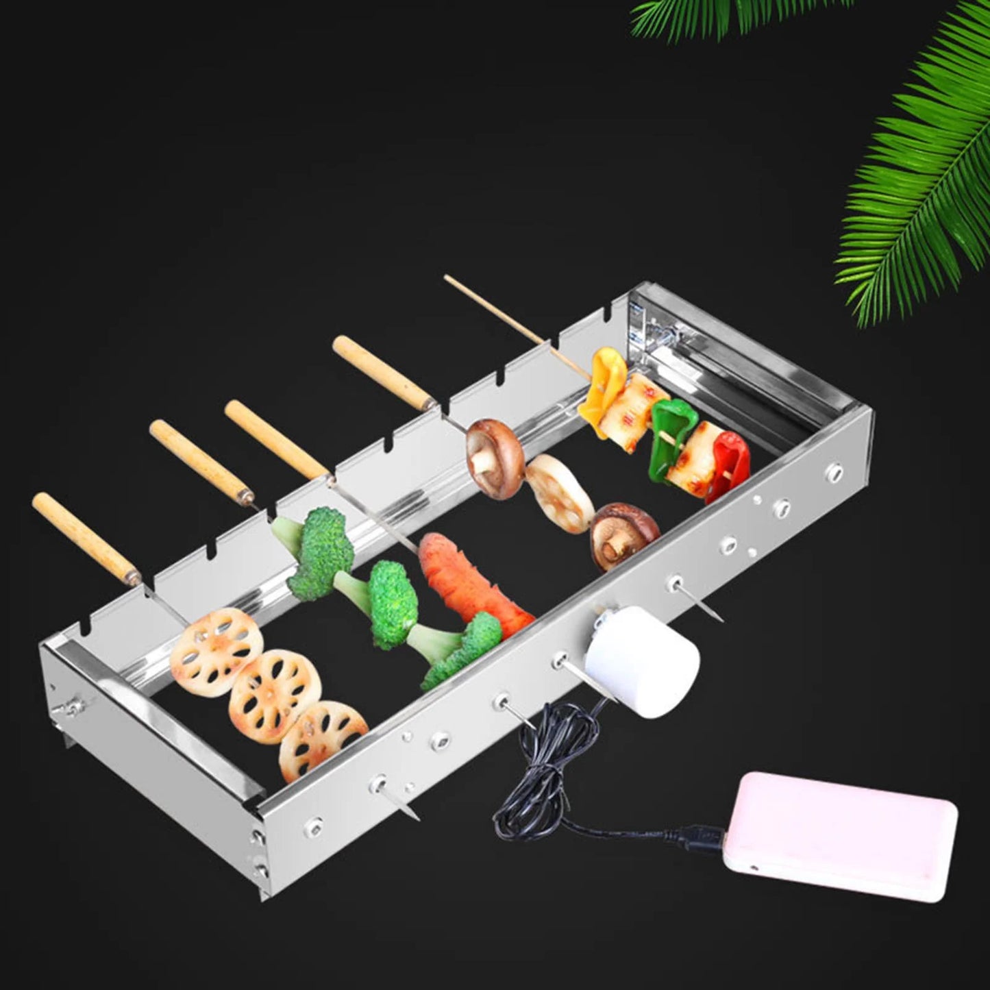 Automatic flips frame Tool Set Adjustable Width Easy to Install Grilling Stand DIY Barbecue Grill for Backpacking Hiking Patio backyards bbq 60cm