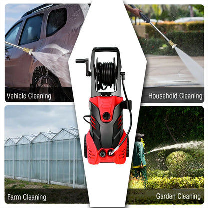 3000PSI Electric High Pressure Washer Machine 2 GPM 2000W w/Deck Patio Cleaner