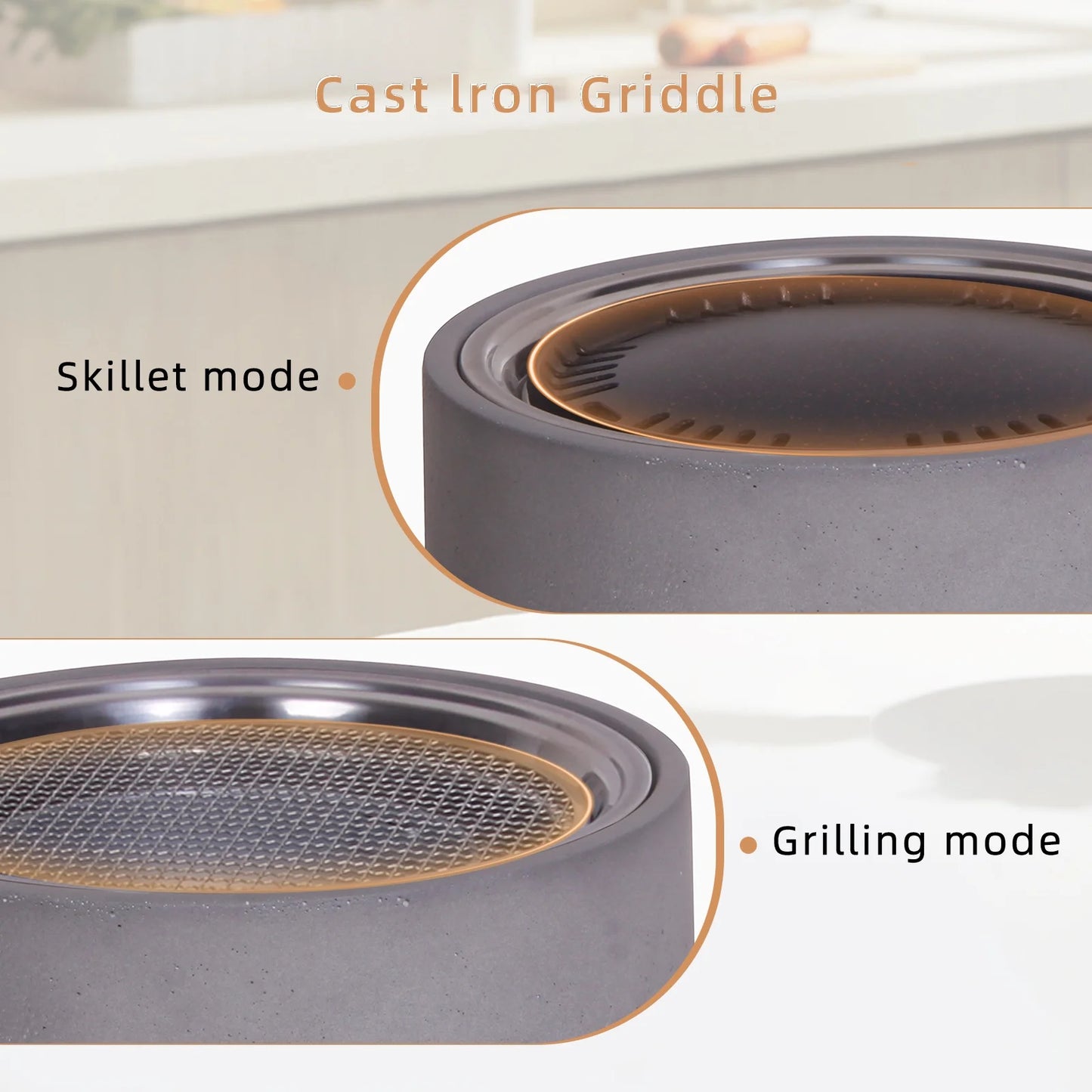 Afterglow 15 Inches Charcoal Grill Barbecue Smoker Stove Tabletop BBQ Outdoor Party for Patio Garden Backyard Decking Camping, Brown ?