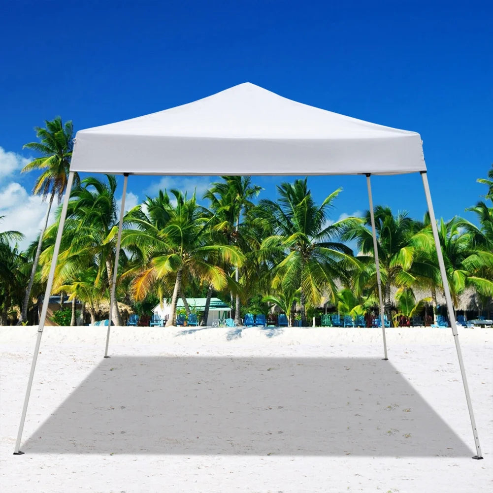 Spaco 2.4 x 2.4m Pop up Canopy Tents for Parties, Portable Folding Tailgate Ten, UV Resistant Waterproof Canopy Tent for Outdoor Events, Patio Backyard, White