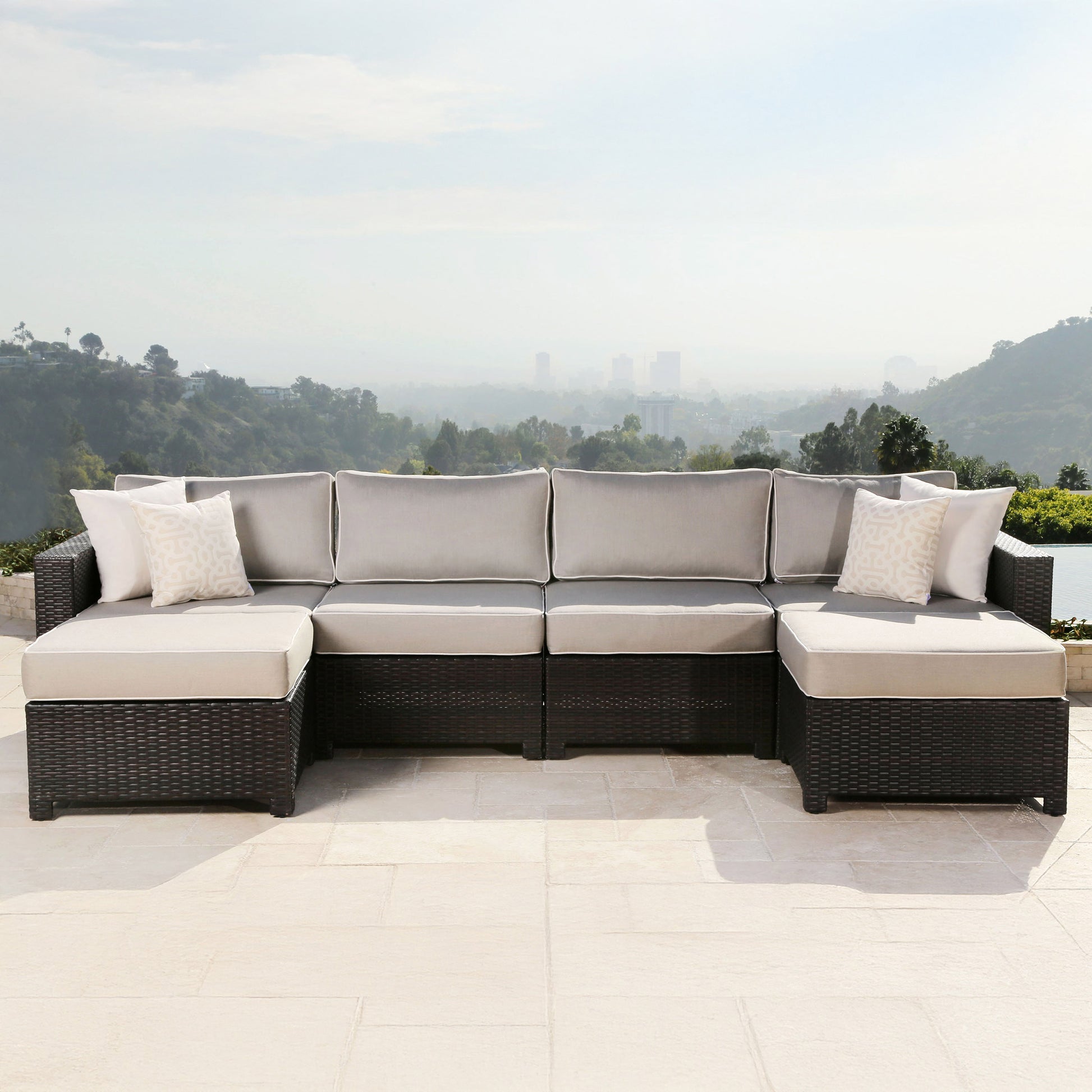 Monaco 6-piece Modular Outdoor Patio Seating Set