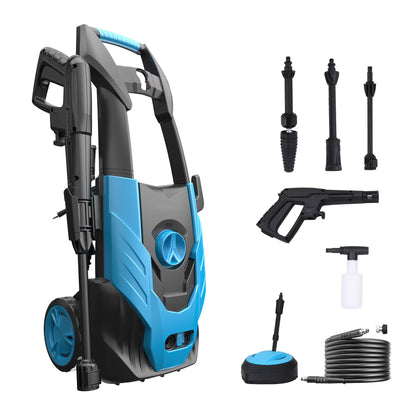MF Studio Electric Pressure Washer 2100PSI Max 1.85GPM with Adjustable Nozzle, Ideal for Car Washing and Patio Garden