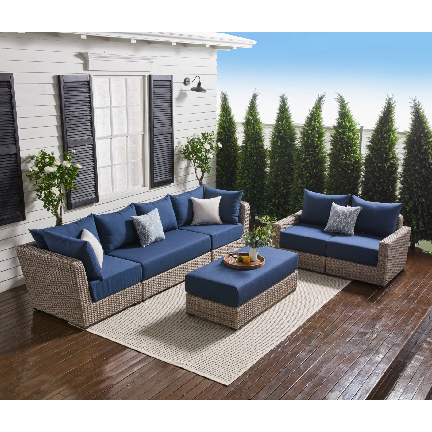Endura 6-piece Outdoor Patio Modular Seating Set