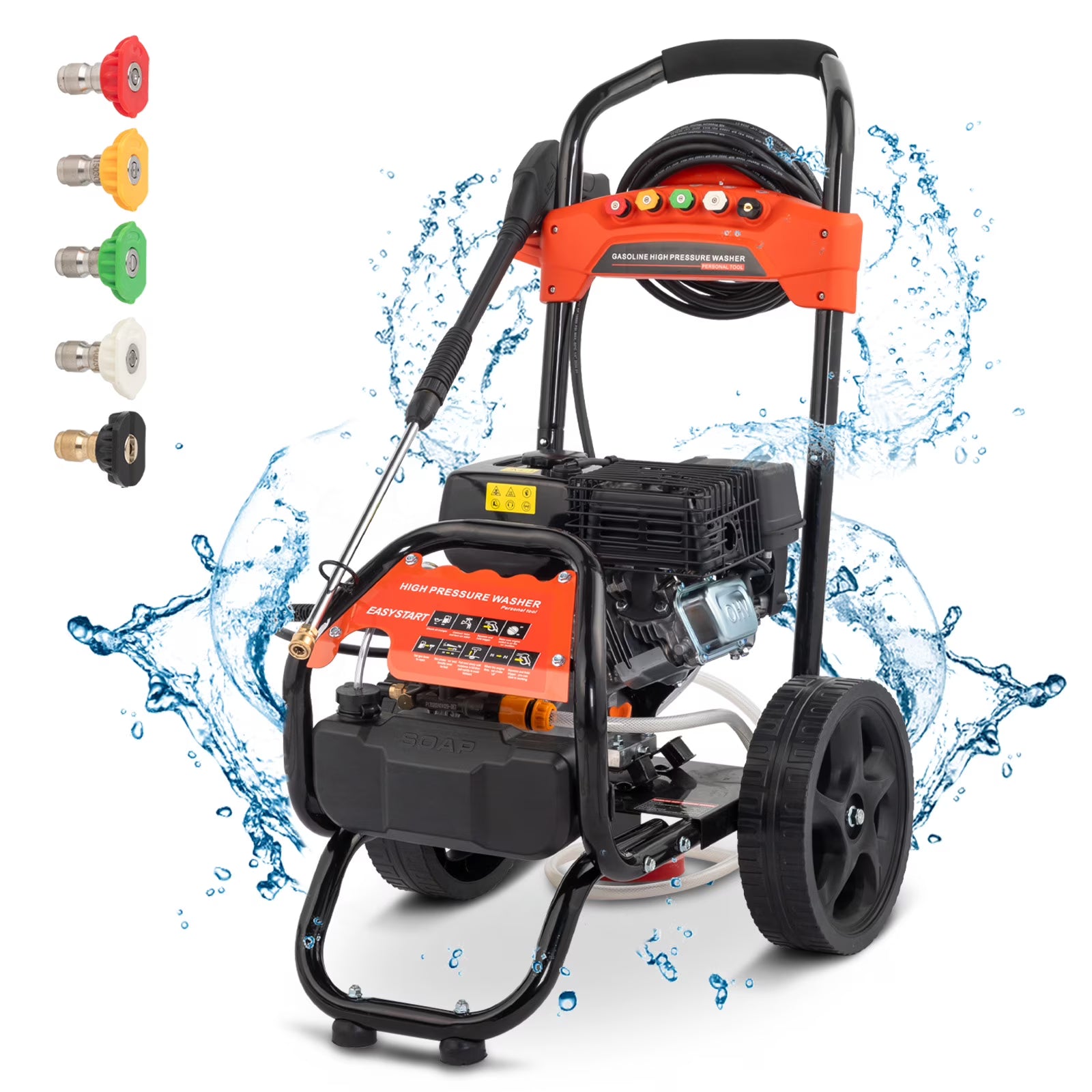 Ktaxon 198CC Gas Pressure Washer, 2700 PSI and 2.3 GPM, for Cars/Fences/Driveways/Homes/Patios