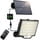 SZRSTH Solar Outdoor Lights - LED Motion Sensor Light with Remote Waterproof Security Flood Light for Patio Garage Porch Yard, 1 Pack