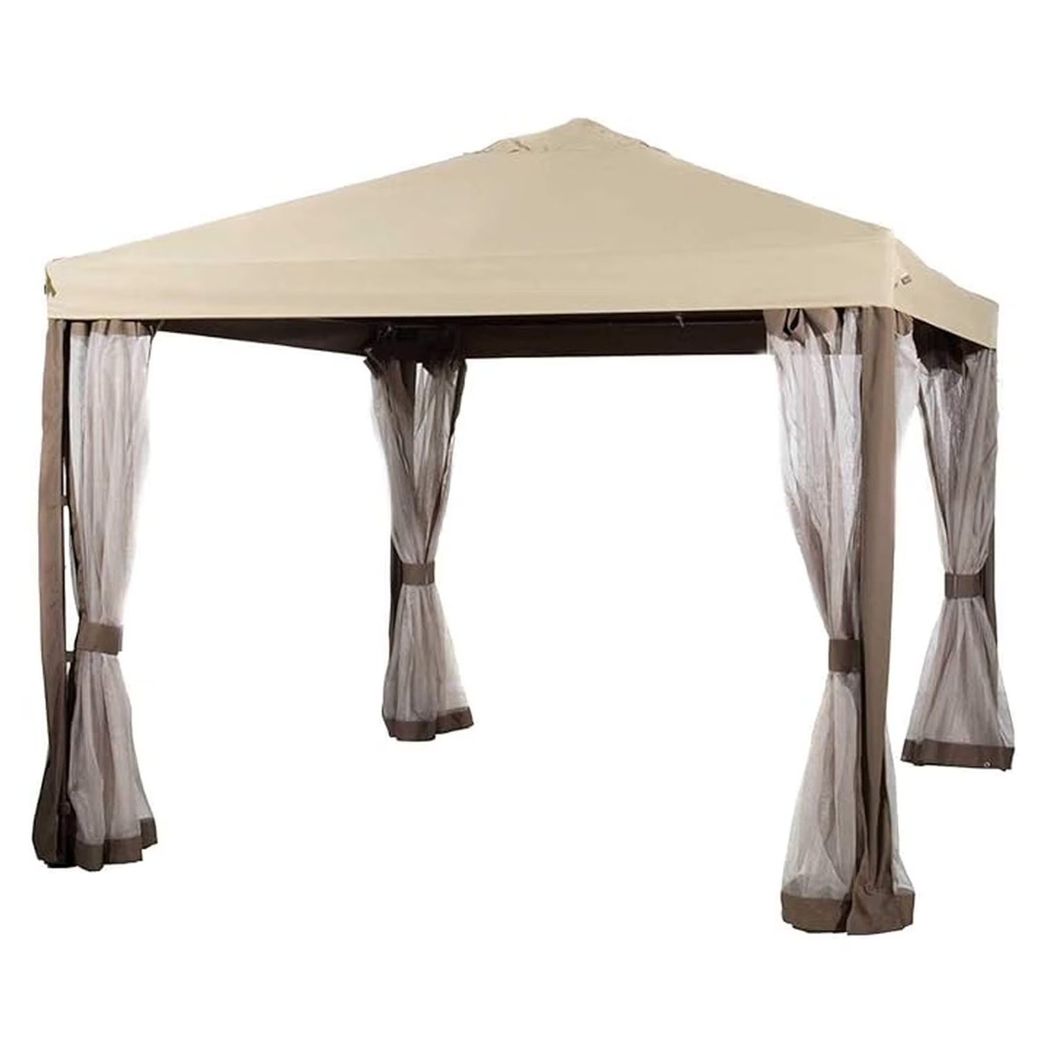 ABBA Patio 10x10 Gazebo Replacement Canopy - RipLock 500 - Beige