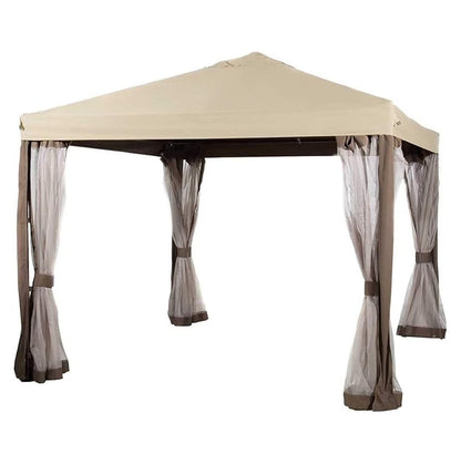 ABBA Patio 10x10 Gazebo Replacement Canopy - RipLock 500 - Beige