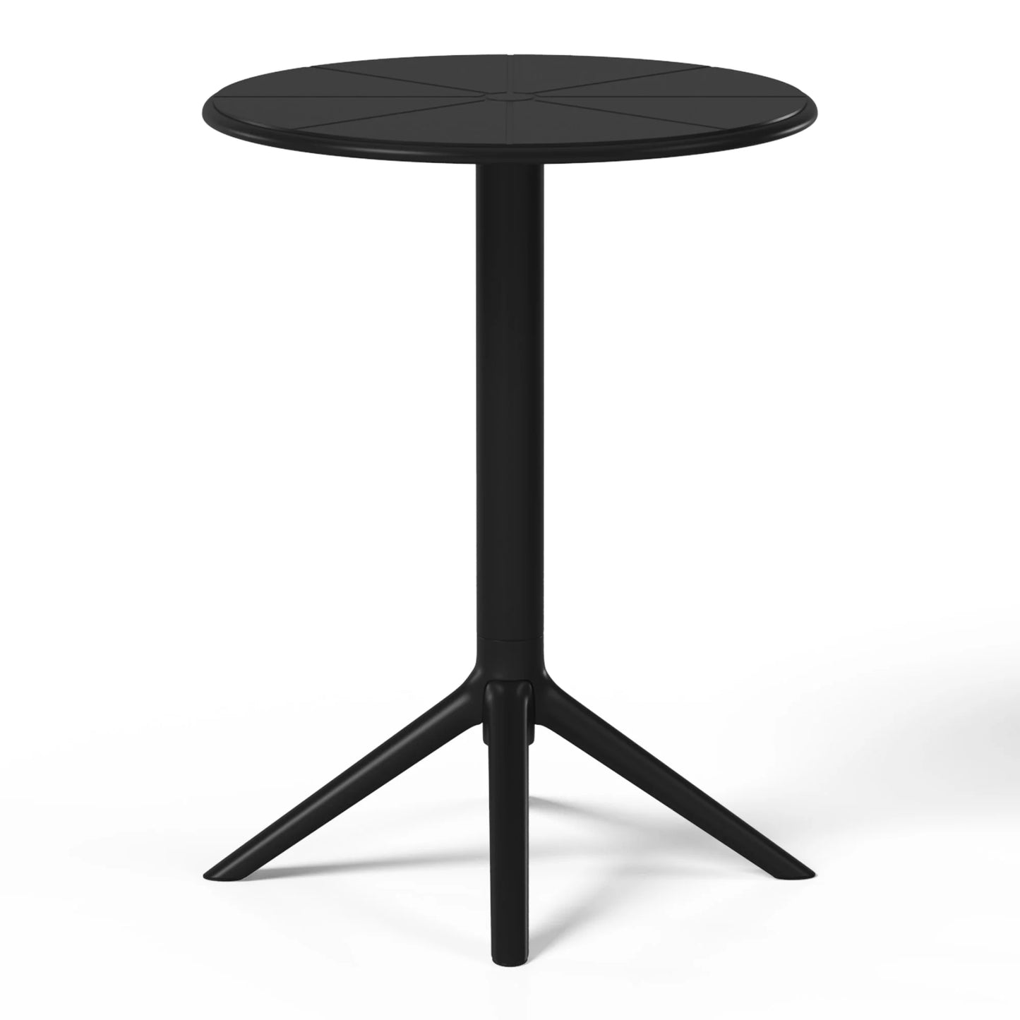 WestinTrends Playa 3-Piece Outdoor Resin Patio Bistro Set with Stackable Patio Dining Chairs, Black