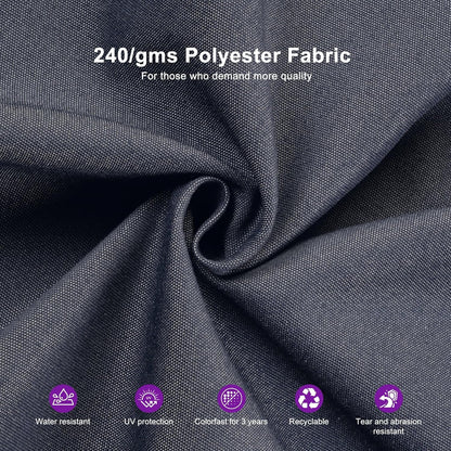 PURPLE LEAF Outdoor Cantilever Umbrella 10' X 13' Rectangle Umbrella Large Patio Umbrella Windproof Heavy Duty Hanging Offset Umbrella for Garden Outdoor Pool, Dark Grey