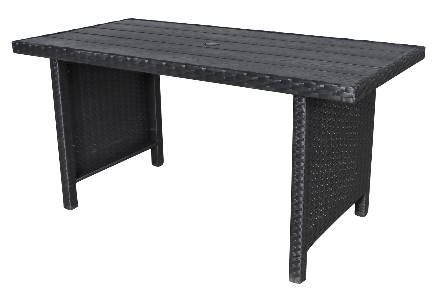 Better Homes & Gardens Brookbury 5-Piece Outdoor Wicker Patio Sectional Dining Set - Black