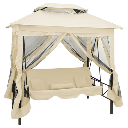 vidaXL Patio Swing Chair Outdoor Hanging Bench Seat with Gazebo Swing Seat