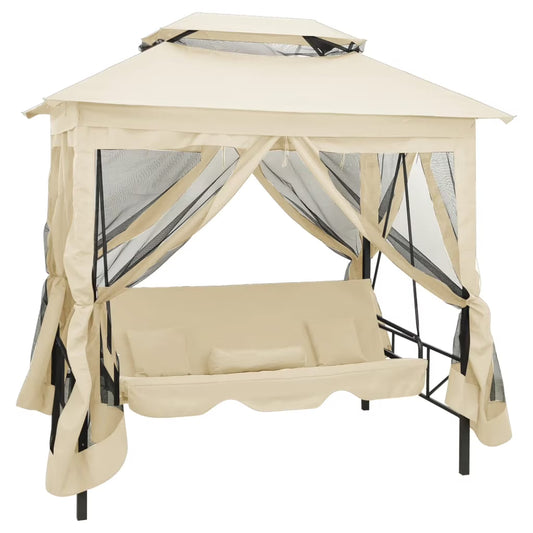 vidaXL Patio Swing Chair Outdoor Hanging Bench Seat with Gazebo Swing Seat