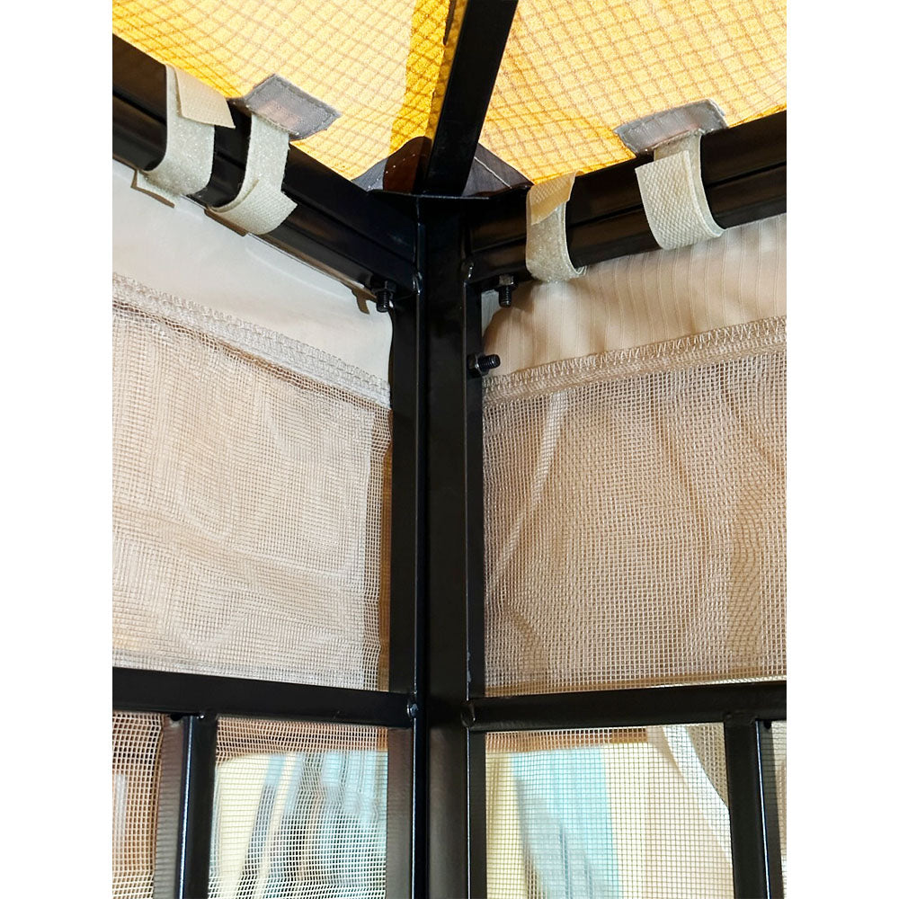 Garden Winds Replacement Canopy Top Cover Compatible with The Grand Patio 10' X 10' Gazebo - RipLock 350