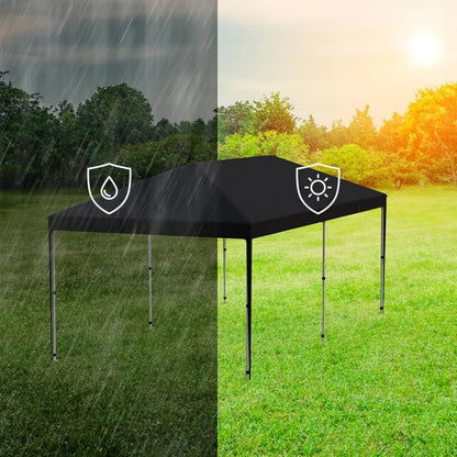 Telyswee 10'x20' Pop Up Canopy, Waterproof & UV Resistant Commercial Instant Canopy Tent Outdoor Events Instant Shelter for Farmer Market, Party, Event, Patio