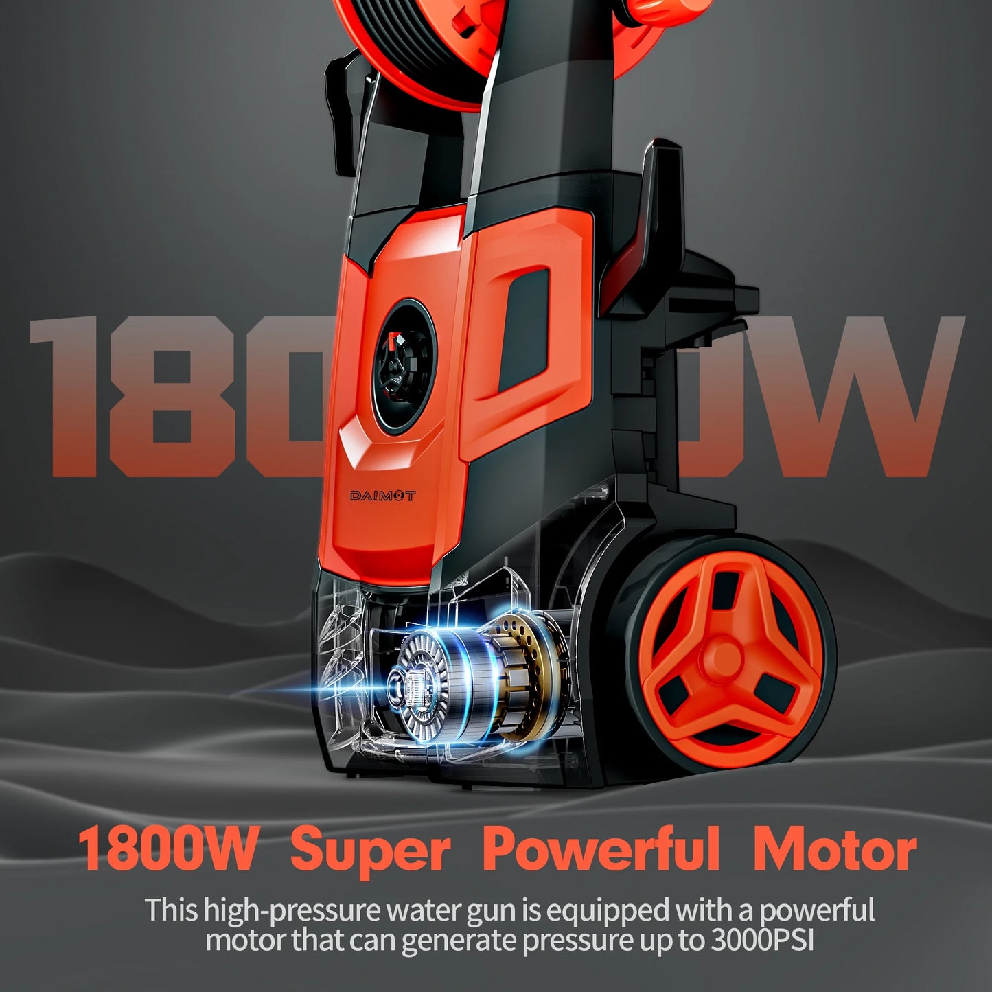 Electric Pressure Washer 3500 PSI, Max 2.4 GPM with Foam Cannon & 4 Nozzle Tips, Electric Power Washer for Cars, Fences, Driveways, Home, Patios - Powerful Power Washers Electric Powered