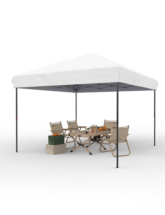 Danolapsi 10x10 Ft Pop Up Canopy Tent Easy One Person Set-up,Easy Outdoor Sun Shade,Instant Portable Shelter with 4 Stakes,4 Ropes,4 Sandbags for Patio, Outdoor Activities