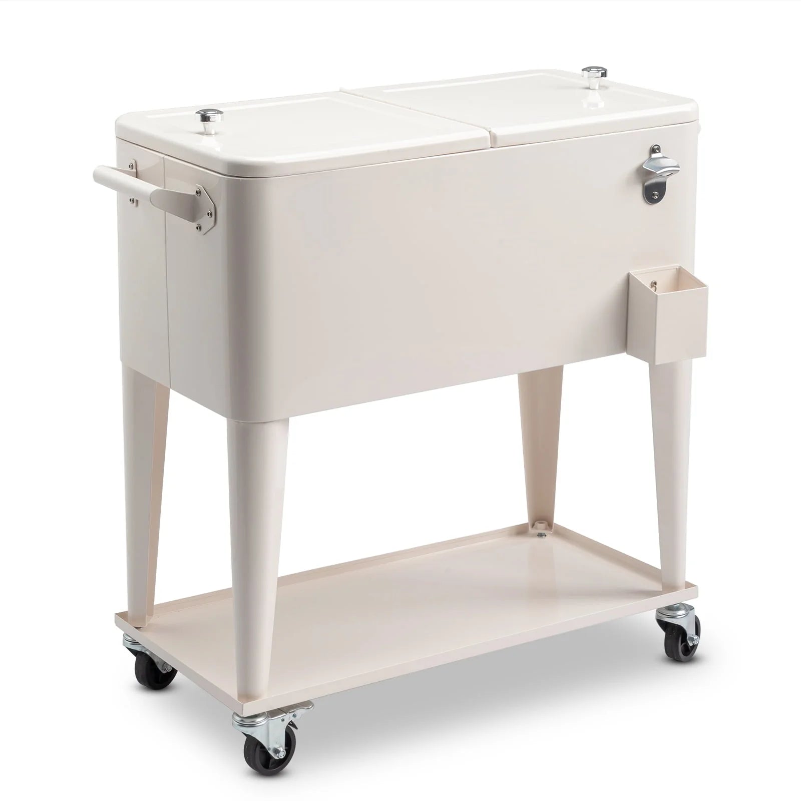 GoDecor Patio Cooler Cart Cold and Refreshing with this Convenient Rolling Cooler Cart,Rolling Cooler Cart