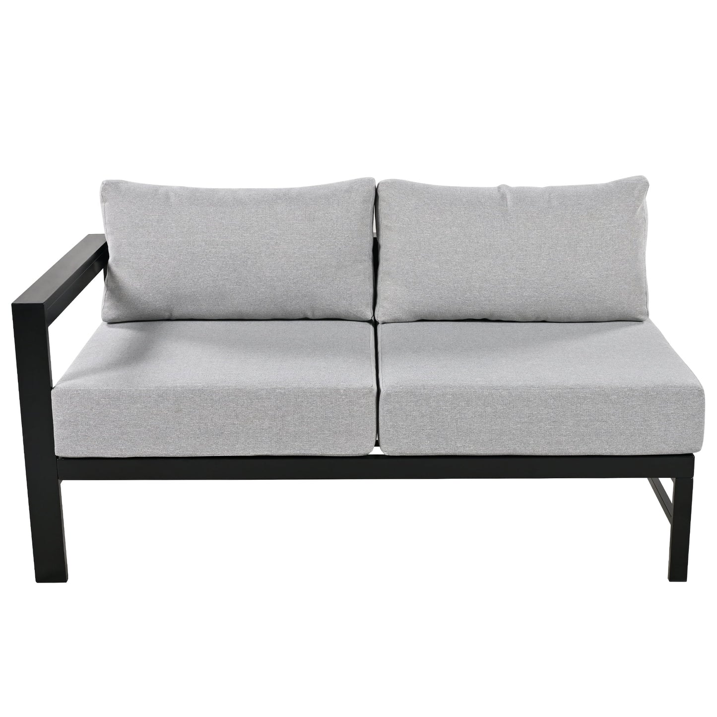 Furvclv 115.7in Modern Outdoor Sectional Sofa, 6 Seater Patio Conversation Couch Sets, U-Shaped Chaise Lounge Couch, Convertible Sofa Set For Outdoor Garden Porch