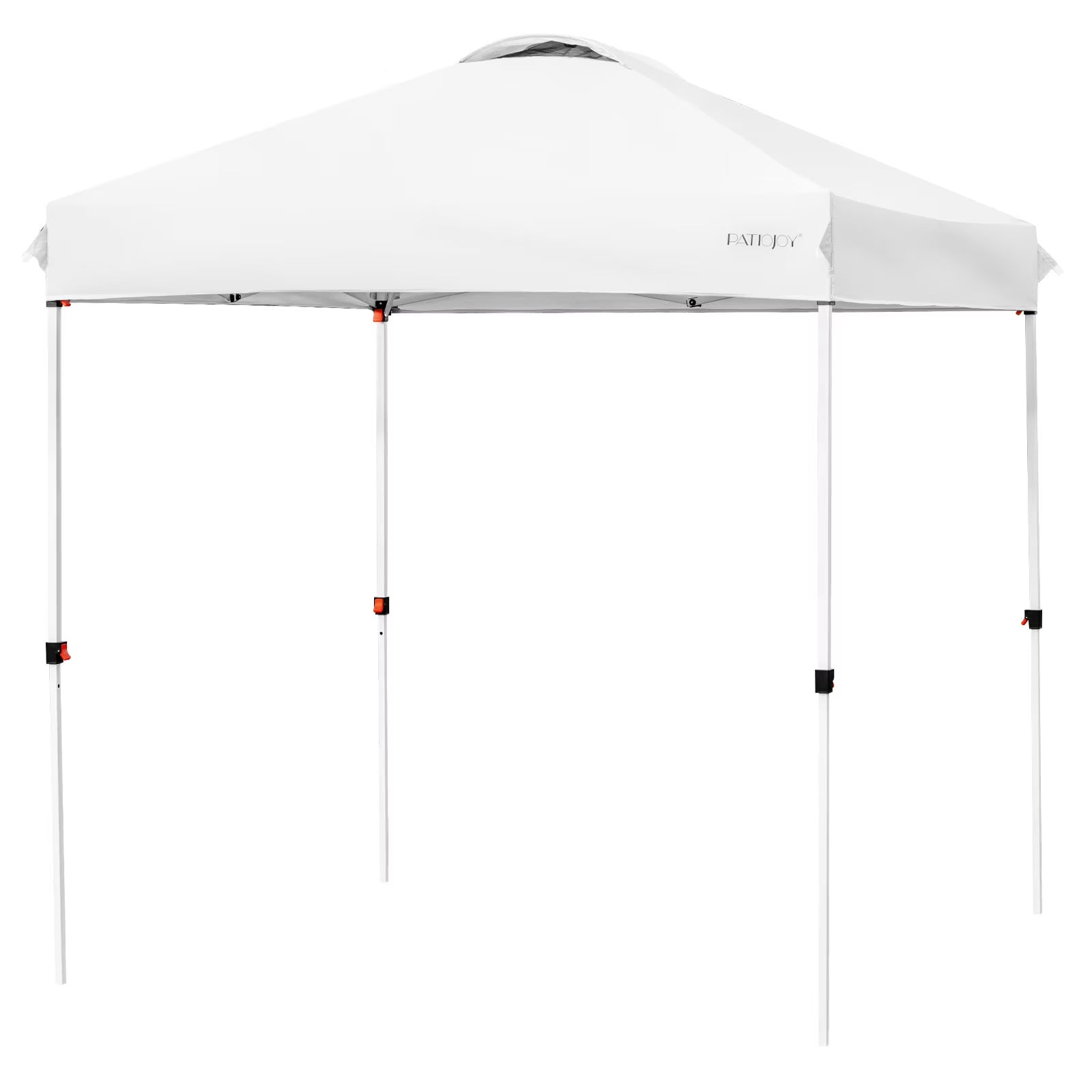 Patiojoy 6.6 x 6.6 Pop-up Canopy Tent Outdoor Camping Sun Shelter w/Portable Roller Bag & 4 Weight Bags Blue