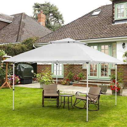 AVAWING 12x12 ft Pop-Up Canopy Tent for Weddings, Parties, Backyards and Cars - Easy Setup & UV Protection for Patio & Outdoor Events (White)