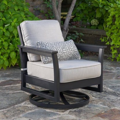SunVilla Fairchild 4-piece Fire Outdoor Patio Seating Set