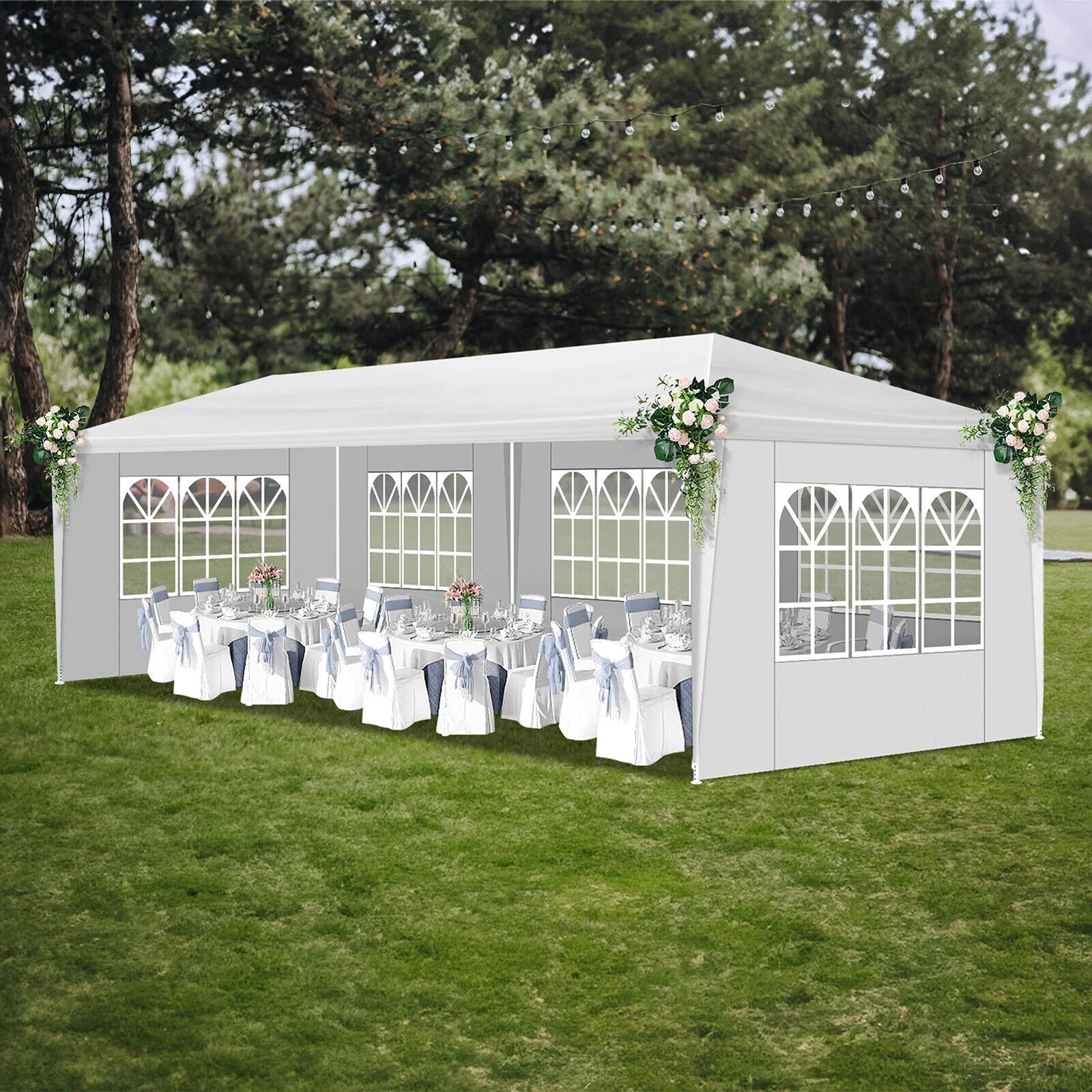 Veado 10'x30' Party Wedding Outdoor Patio Tent Canopy Heavy Duty Gazebo Pavilion