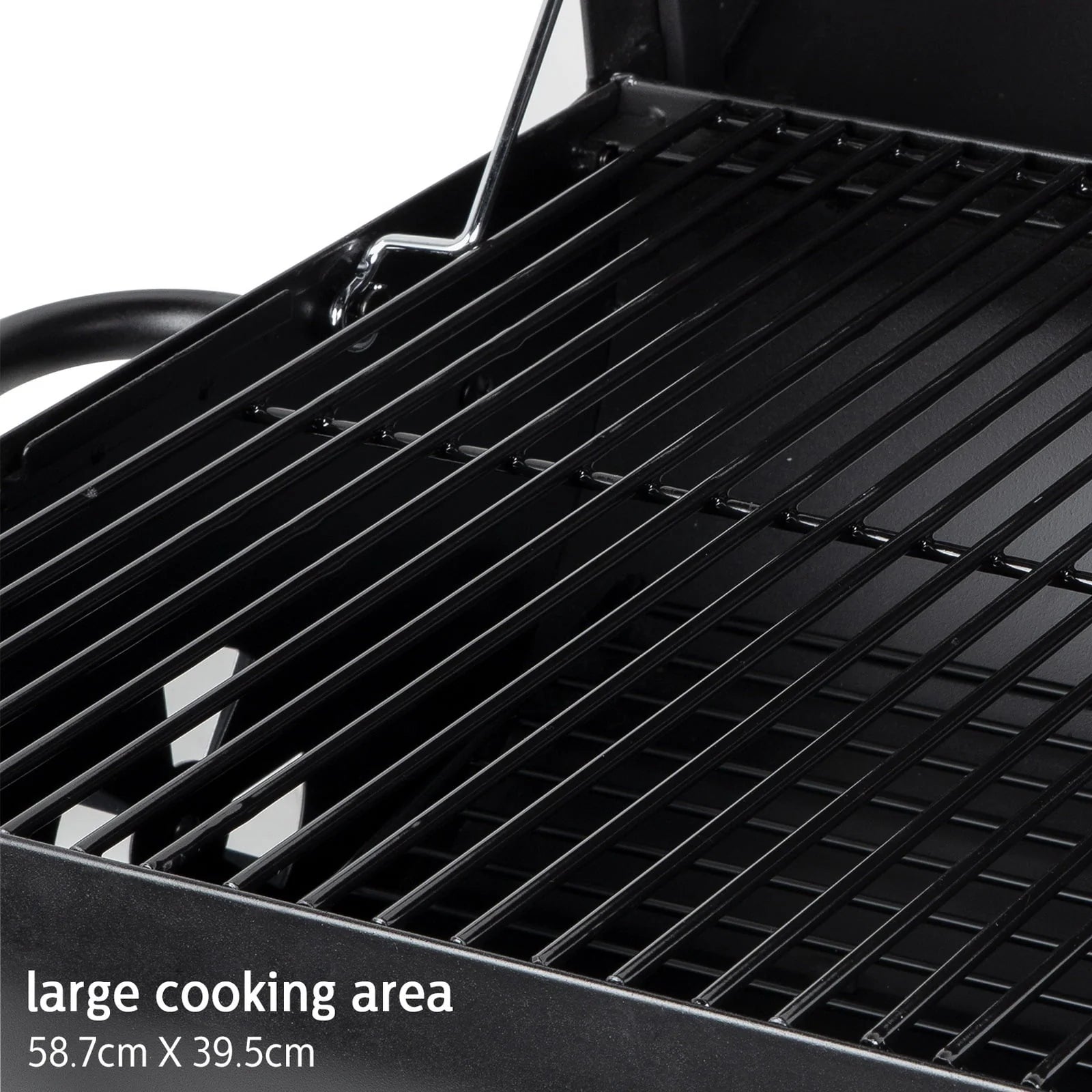 Uten Charcoal Grill Outdoor BBQ Smoker Picnic Camping Patio Backyard Cooking, Black