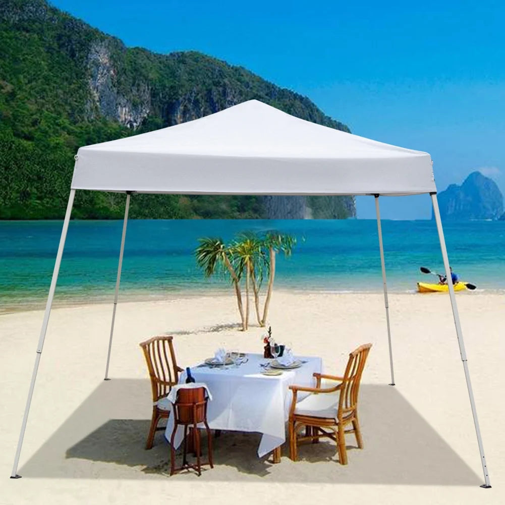Spaco 2.4 x 2.4m Pop up Canopy Tents for Parties, Portable Folding Tailgate Ten, UV Resistant Waterproof Canopy Tent for Outdoor Events, Patio Backyard, White