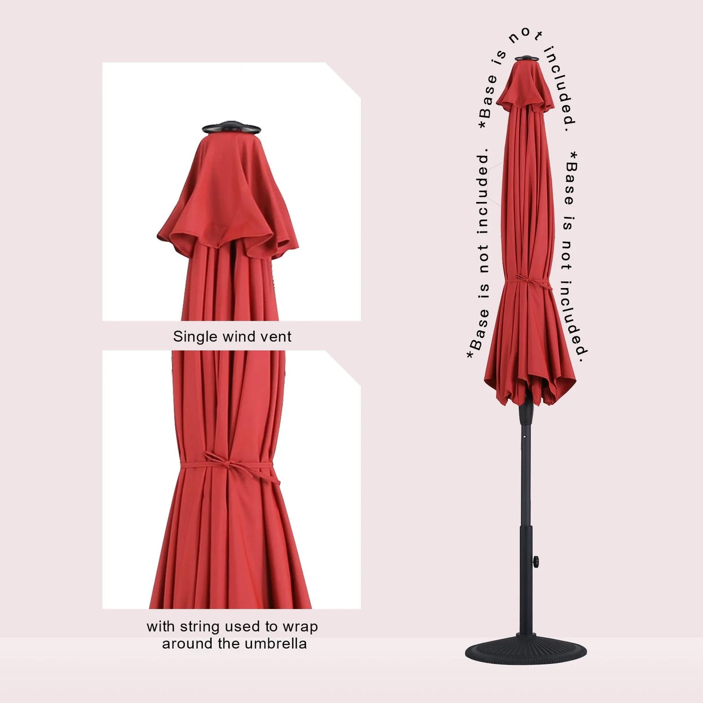 Tempera 9FT Auto Tilt patio umbrella