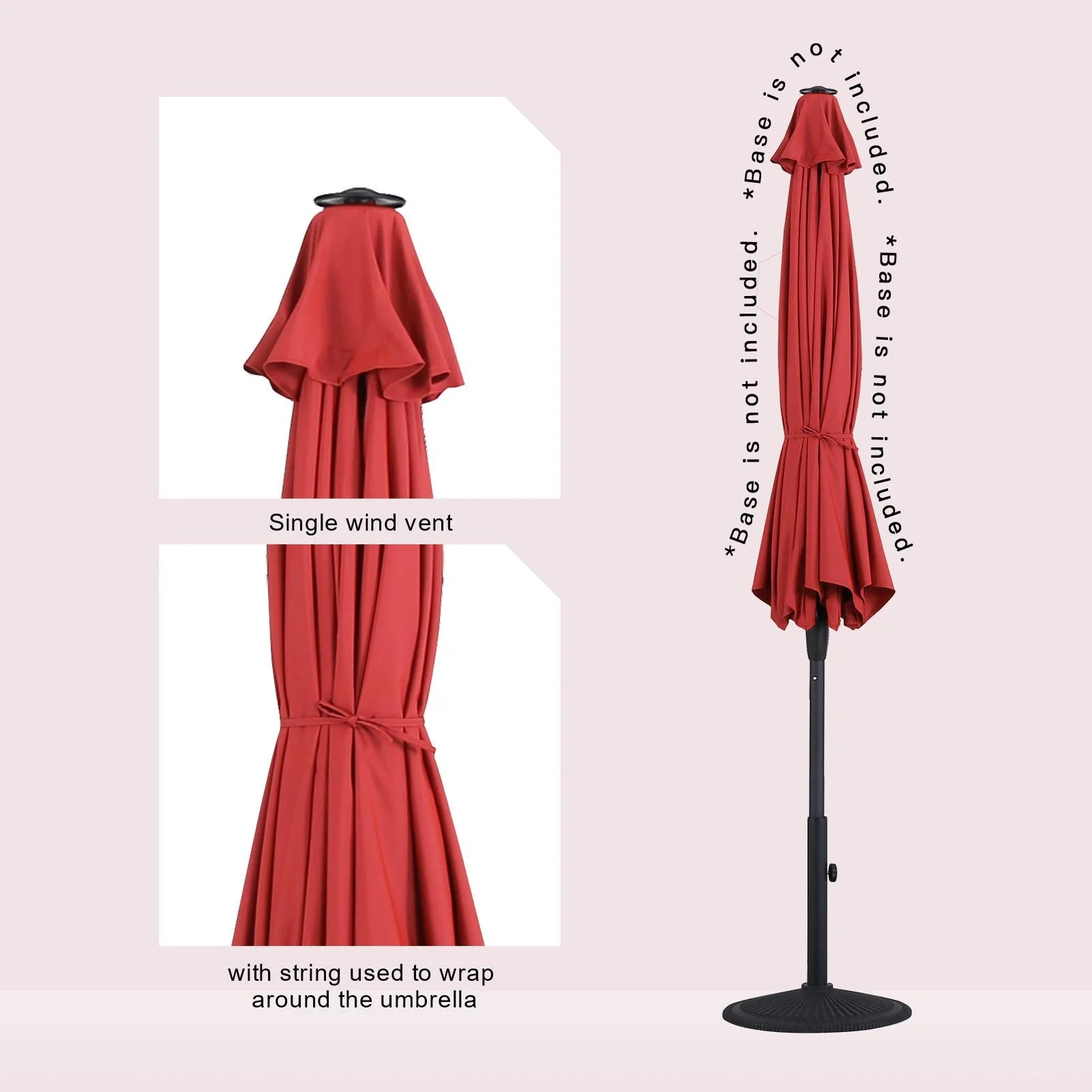 Tempera 9FT Auto Tilt patio umbrella