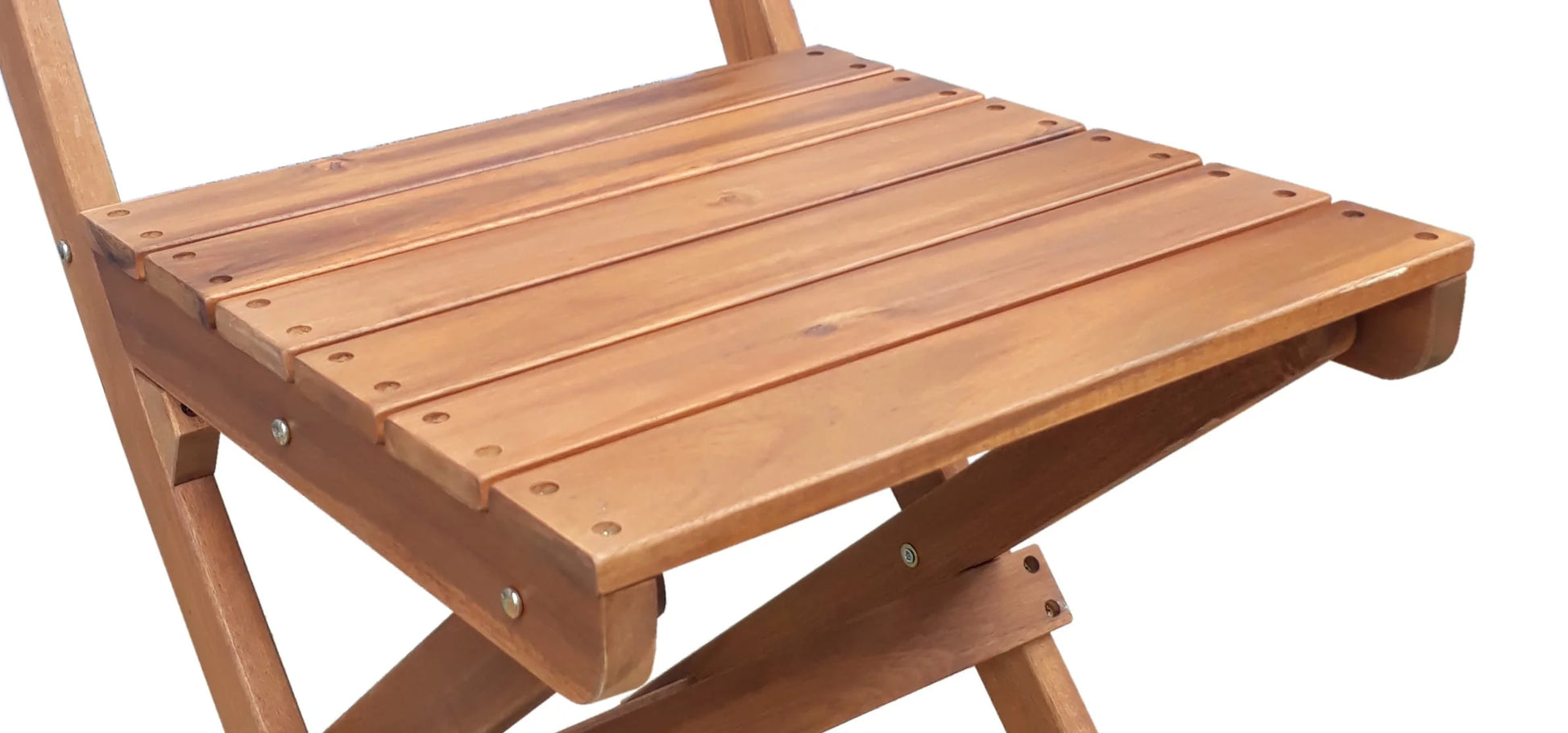 Mainstays Outdoor Patio 3-Piece Wood Bistro Set, Natural Color
